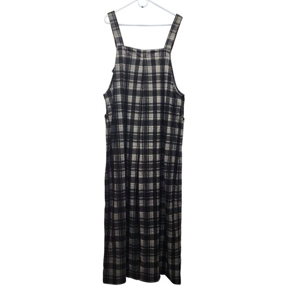 Plaid Overall Dress Womens Size 2XL Black & White - Picture 7 of 7